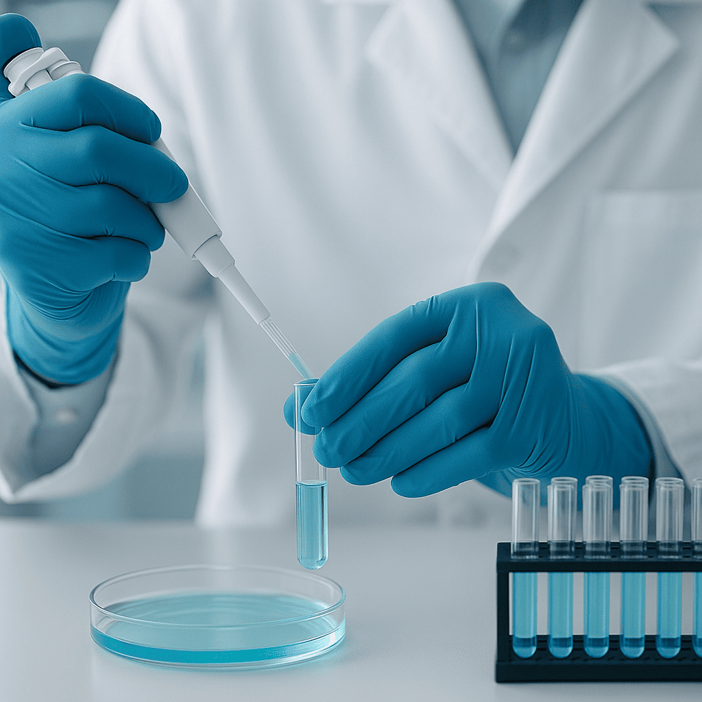 Análisis de muestras en placas de petri