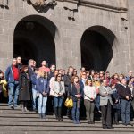 Imagen del acto contra la violencia machista del lunes 22 de enero, presidido por el Rector