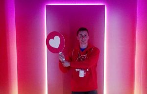 Javier Sobrino en la sede oficial de Instagram en Silicon Valley.