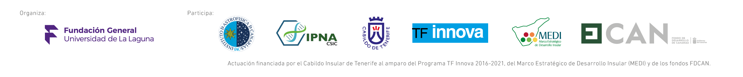 Logos de entidades del programa SpinUp 2020