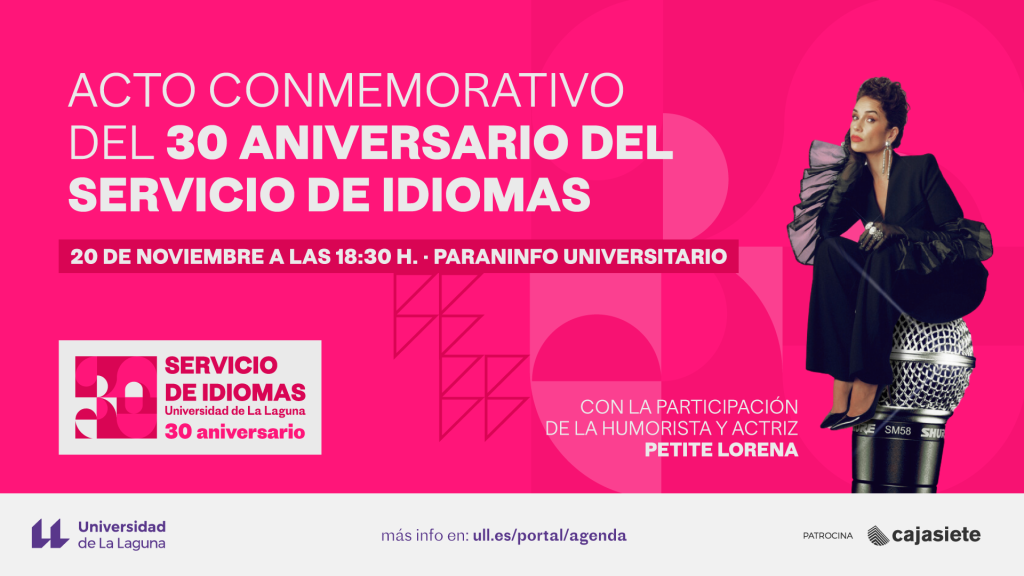 El Servicio de Idiomas de la ULL celebra un acto conmemorativo por su 30 aniversario